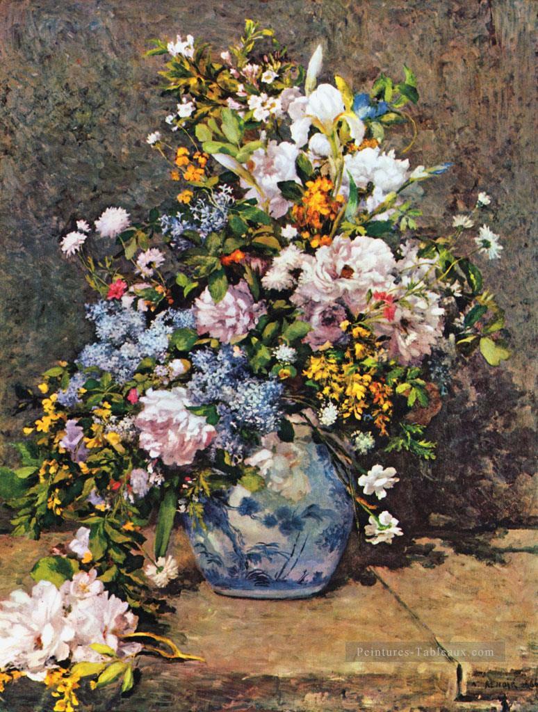 bouquet de fleurs de printemps Pierre Auguste Renoir Peintures à l'huile